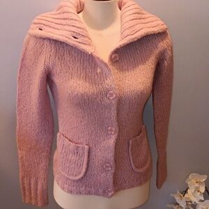 Jacob wool Blend rose pink cardigan